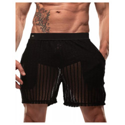 ToF Paris Sheer Mykonos Long Shorts Black (T11762)