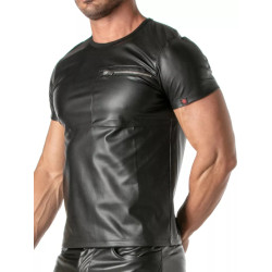 TOF Paris Kinky Zipped Pocket T-Shirt Black (T12031)