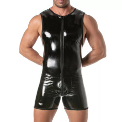 ToF Paris Vinyl Full Zipped Body Black (T12154)