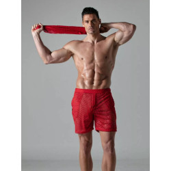 ToF Paris See Through Long Shorts Red (T12049)