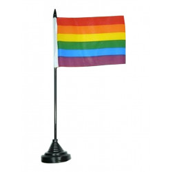 Gay Pride Rainbow Table Flag (T0123)