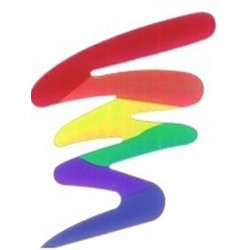 Rainbow Aufkleber/Sticker Static Cling 7 x 8 cm / 3 x 3.5 inch (T0134)
