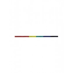 Gay Pride Rainbow Sticker reflective 1,8 x 42 cm / 0.75 inch x 16 inch (T0138)