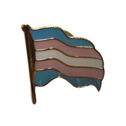 Pin Waving Trans Flag (T5226)